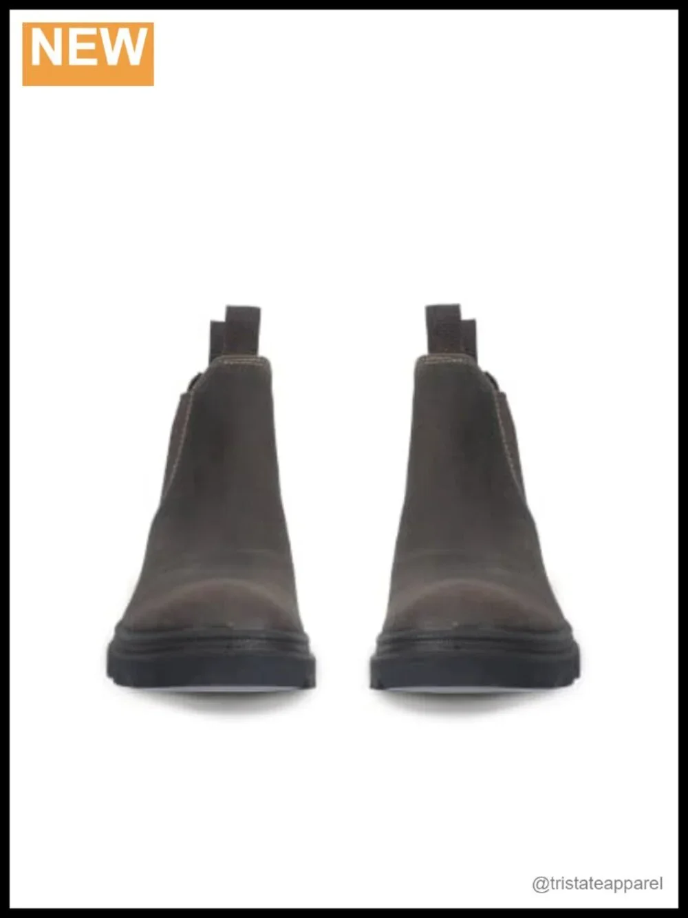 Leather Chelsea Boots Ankle Booties - Women's Water-Repellent Pull-On Round Toe